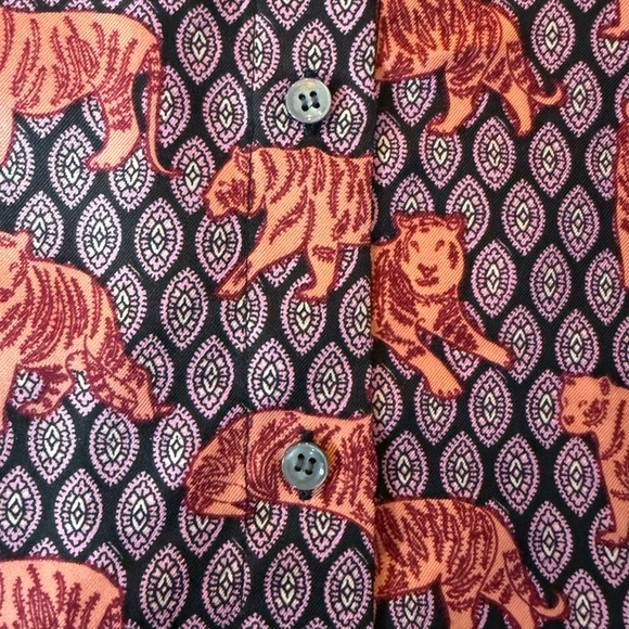J. Crew Silk Tiger Print Blouse - Picture 9 of 9
